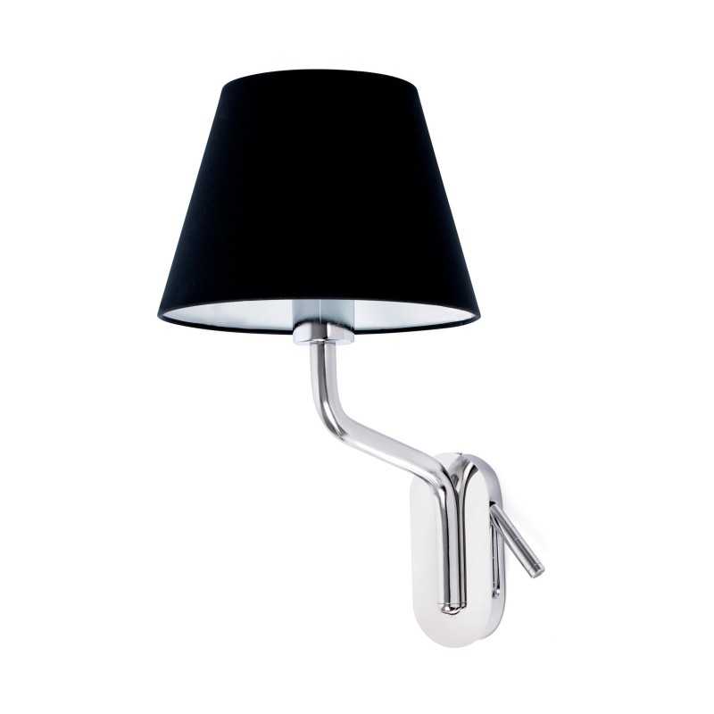 Wandleuchte aus Stahl E27, chrom glaenzend, CUBRIAL