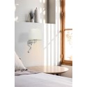 Wandleuchte aus Stahl E27, chrom glaenzend, LE BEZ