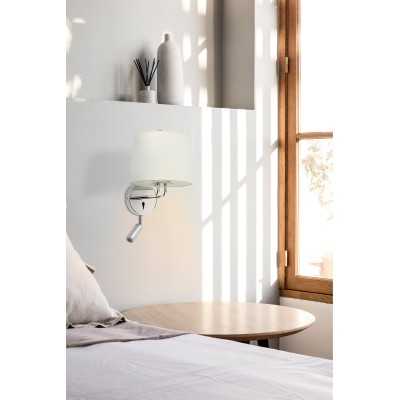 Wandleuchte aus Stahl E27, chrom glaenzend, LE BEZ