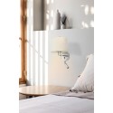 Wandleuchte aus Stahl E27, Chrom glaenzend, ARABAUX