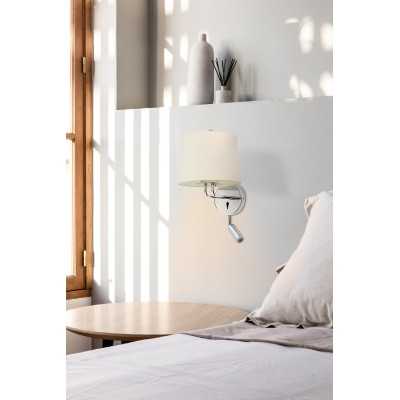 Wandleuchte aus Stahl E27, Chrom glaenzend, ARABAUX