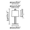 Tischleuchte aus Stahl E27, mattweiss, RUGLES