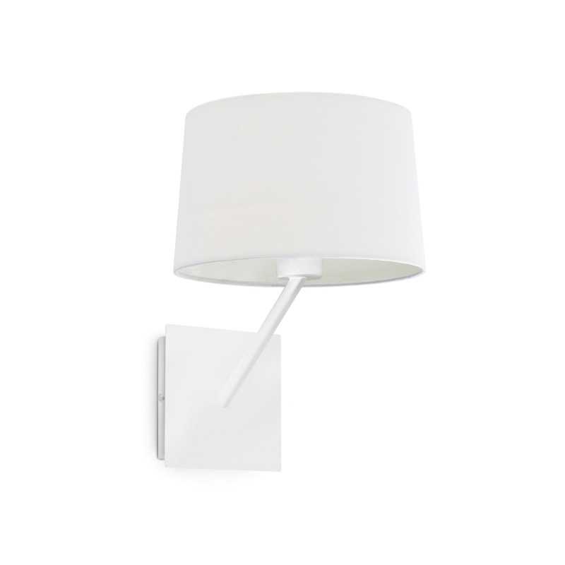 Wandleuchte aus Stahl E27, mattweiss, FRESNES