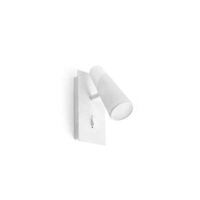 Wandleuchte aus Aluminium mit integrierter LED, mattweiss, LE SART