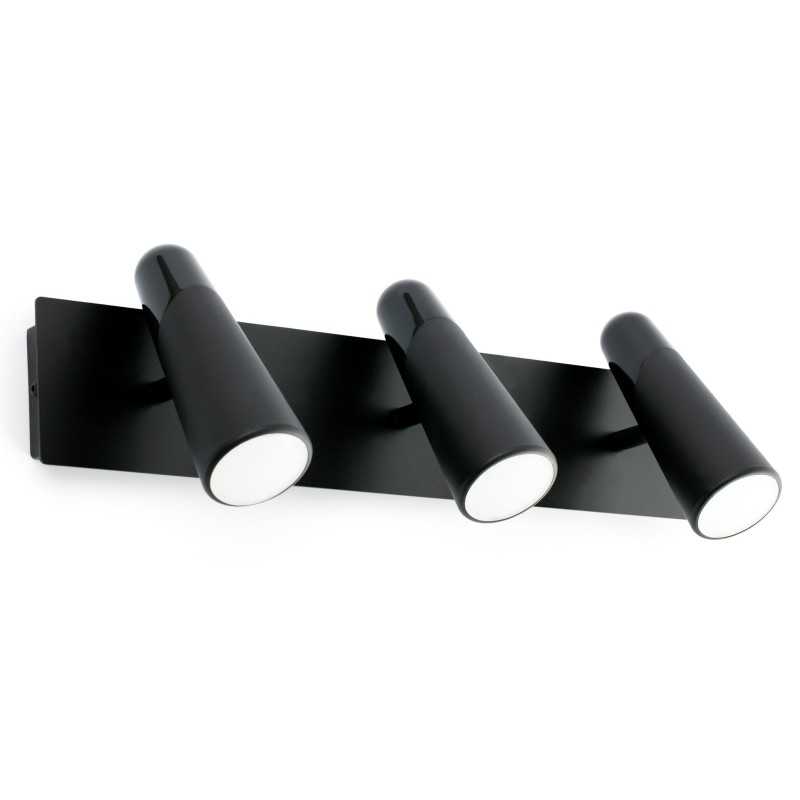 Wandleuchte aus Aluminium mit integrierter LED, mattschwarz, LALLEY
