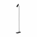 Stehleuchte aus Aluminium mit integrierter LED, mattschwarz, GRAZAC