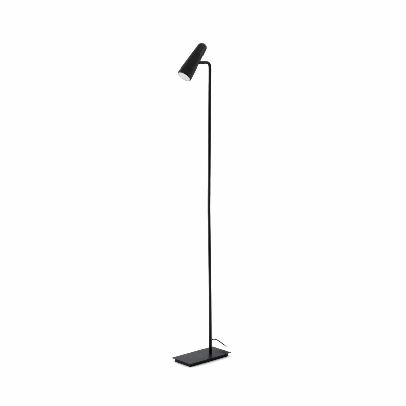 Stehleuchte aus Aluminium mit integrierter LED, mattschwarz, GRAZAC
