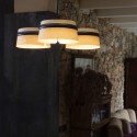 Deckenleuchte aus Stahl mit integrierter LED, mattschwarz, ANZEME