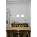 Deckenleuchte aus Stahl mit integrierter LED, mattschwarz, BIARNE