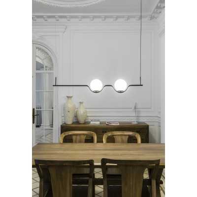 Deckenleuchte aus Stahl mit integrierter LED, mattschwarz, BIARNE
