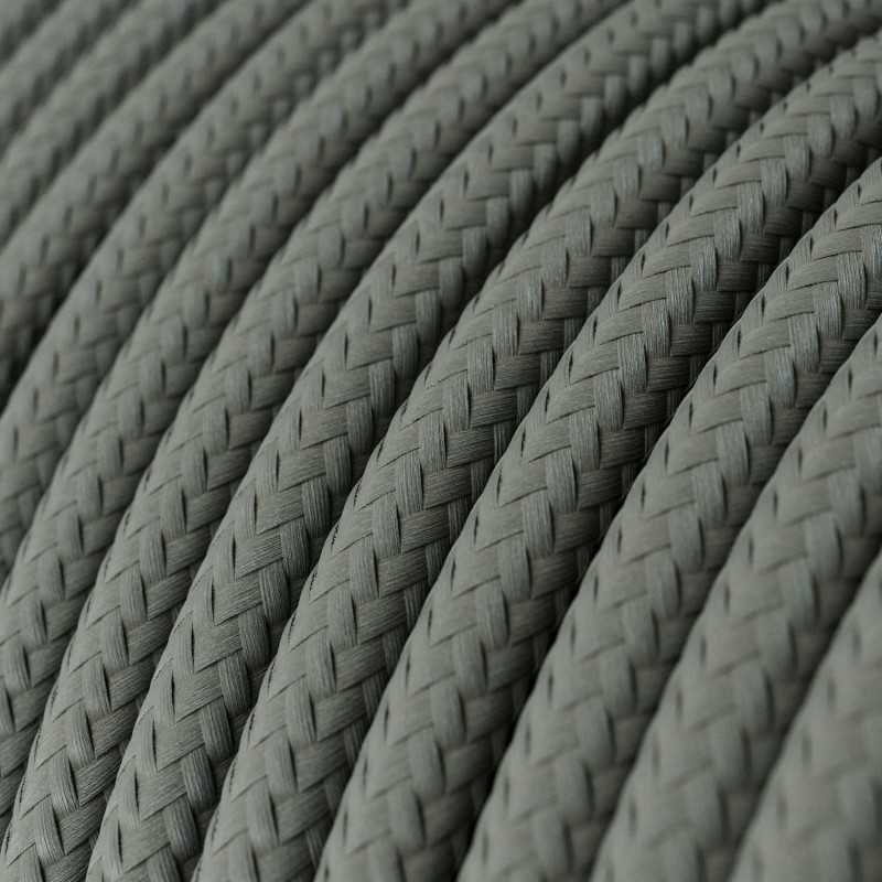 Cable decorativo textil a metros homologado color gris