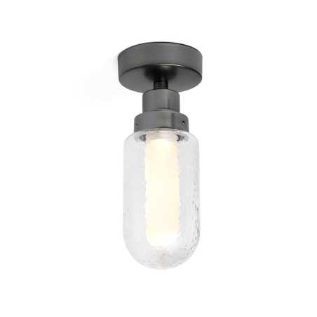 Deckenleuchte aus Stahl mit integrierter LED, grau, COADRI