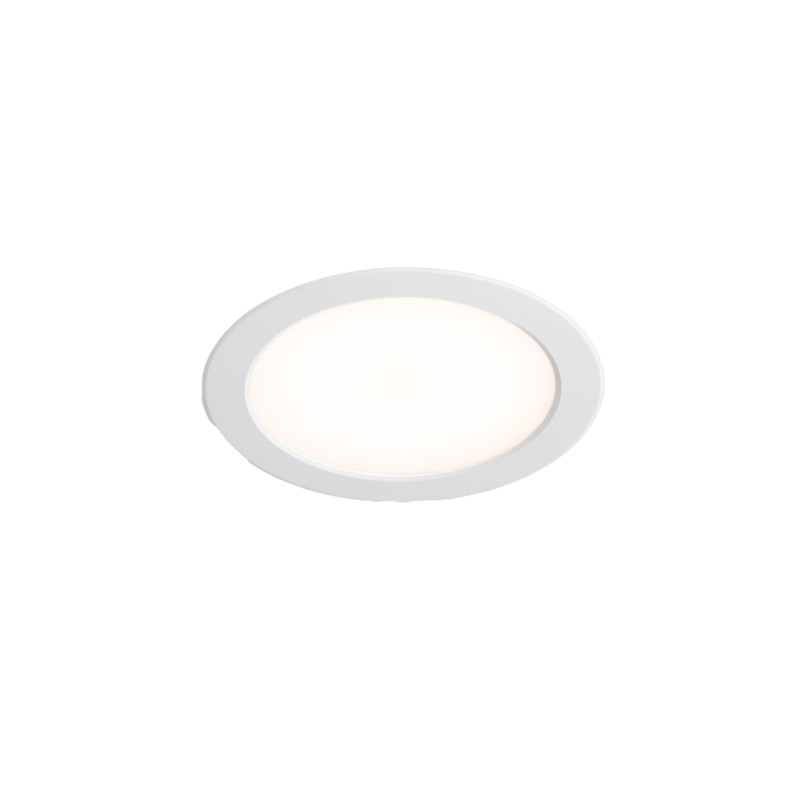 Deckenleuchte aus Aluminium mit integrierter LED, mattweiss, AGASSAC