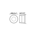 Deckenleuchte Aluminium GU10 mattschwarz FLUMET