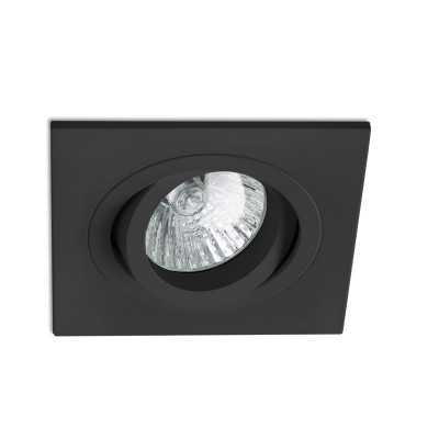 Deckenleuchte Aluminium GU10 mattschwarz LONGNES