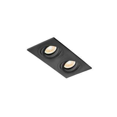 Deckenleuchte CULHAT aus Aluminium GU10 mattschwarz