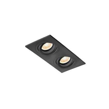 Deckenleuchte CULHAT aus Aluminium GU10 mattschwarz