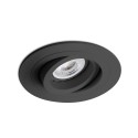 Deckenleuchte Aluminium GU10 mattschwarz BAZELAT
