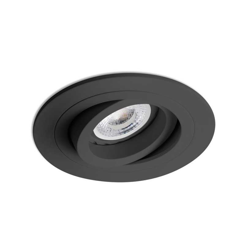 Deckenleuchte Aluminium GU10 mattschwarz BAZELAT
