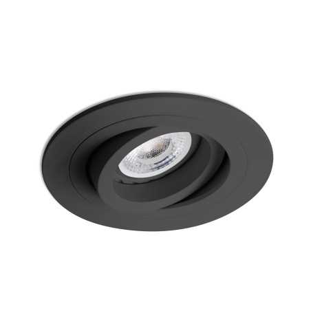 Deckenleuchte Aluminium GU10 mattschwarz BAZELAT