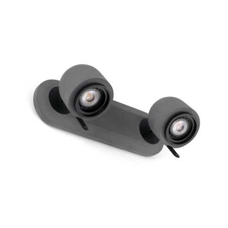 Wandleuchte aus Zement GU10, grau, LE MAX