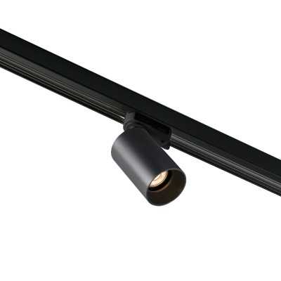 Deckenleuchte aus Aluminium mit integrierter LED, mattschwarz, SILLANS
