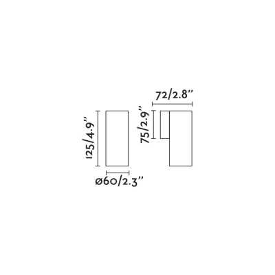 Wandleuchte Aluminium GU10 mattgold QUEUNE