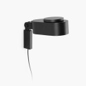 Wandleuchte aus Aluminium mit integrierter LED, mattschwarz, DOMPREL