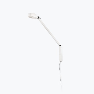 Wandleuchte aus Aluminium mit integrierter LED, mattweiss, RANCON