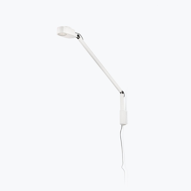 Wandleuchte aus Aluminium mit integrierter LED, mattweiss, RANCON