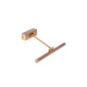 Wandleuchte aus Aluminium mit integrierter LED, Antikgold, BIOLLET