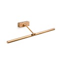 Wandleuchte aus Aluminium mit integrierter LED, Antikgold, MACOGNY