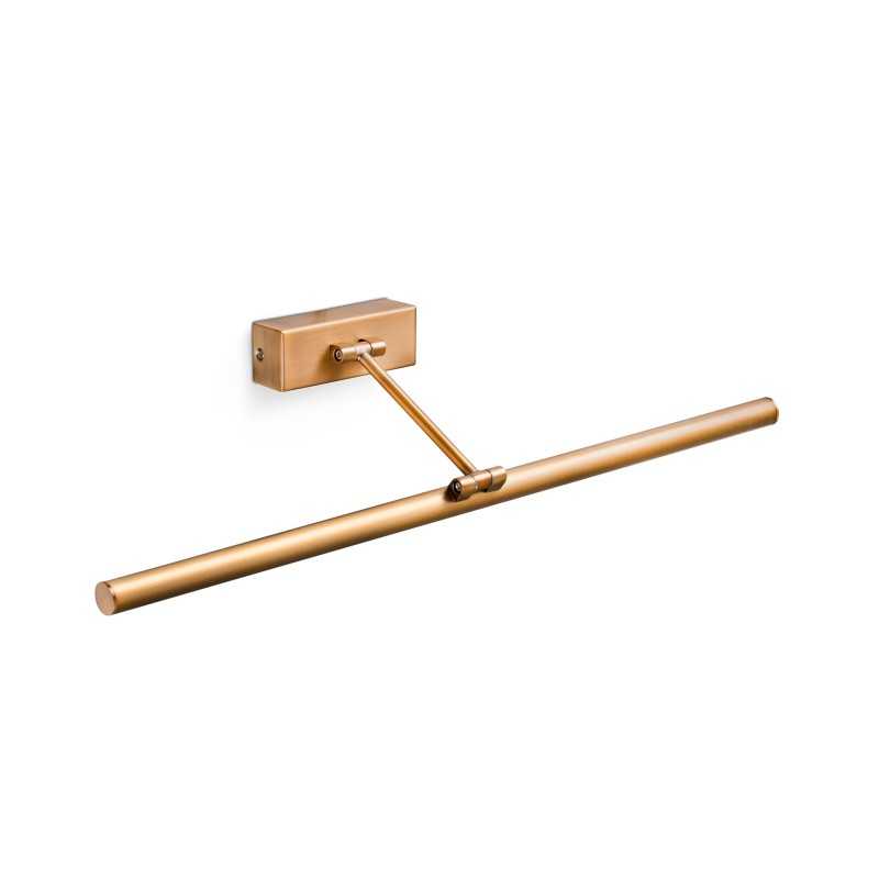 Wandleuchte aus Aluminium mit integrierter LED, Antikgold, MACOGNY