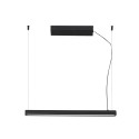 Deckenleuchte aus Aluminium mit integrierter LED, mattschwarz, PARADOU