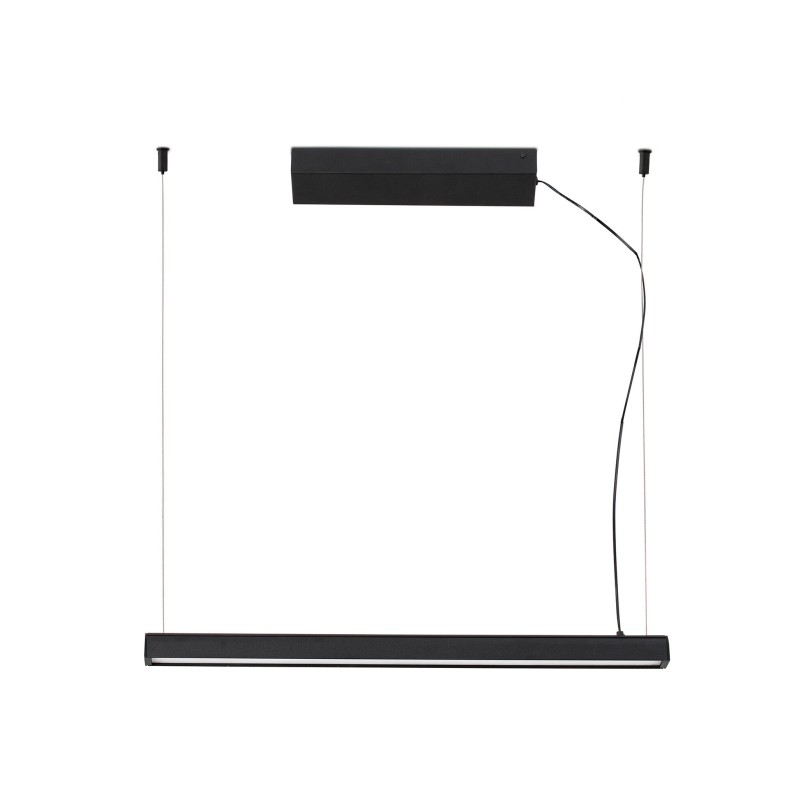 Deckenleuchte aus Aluminium mit integrierter LED, mattschwarz, PARADOU
