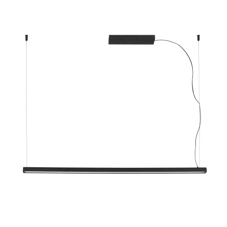 Deckenleuchte aus Aluminium mit integrierter LED, mattschwarz, MORLAC