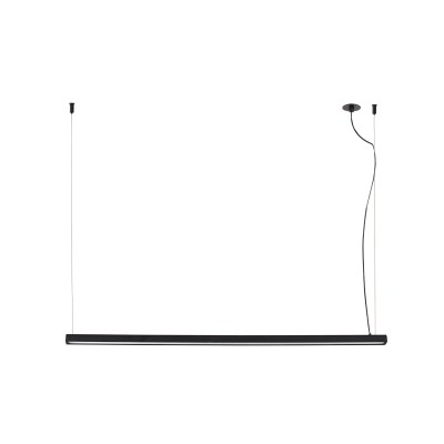 Deckenleuchte aus Aluminium mit integrierter LED, mattschwarz, BAIXAS