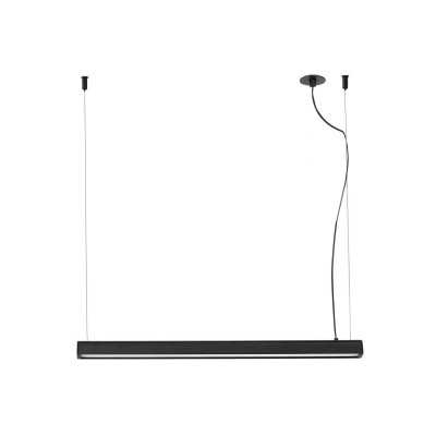 Deckenleuchte aus Aluminium mit integrierter LED, mattschwarz, PRUGNY