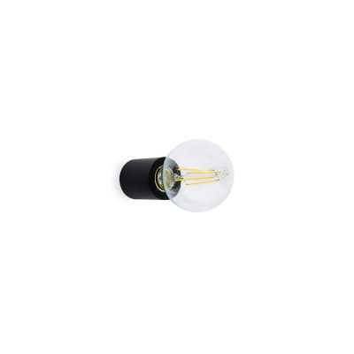 Wandleuchte aus Aluminium E27, mattschwarz, CAMBES
