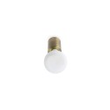 Wandleuchte aus Aluminium E27, Antikgold, ROGNAIX