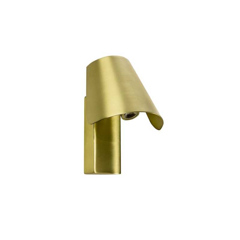 Wandleuchte aus Stahl mit integrierter LED, mattgold, CRISTOT