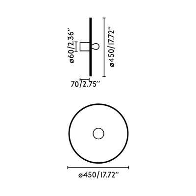 Wandleuchte aus Aluminium E27, mattschwarz, LAUROS