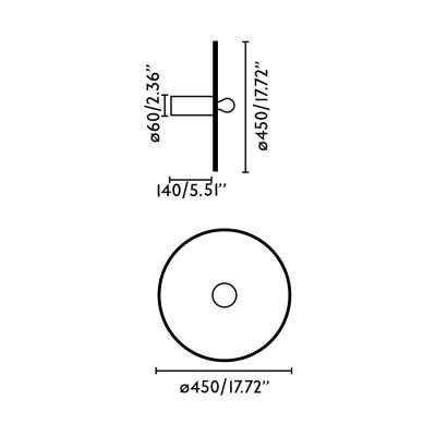 Wandleuchte aus Aluminium E27, mattschwarz, CHAPOIS