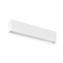 Wandleuchte aus Aluminium mit integrierter LED, mattweiss, BOURGES