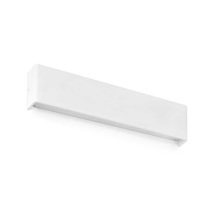 Wandleuchte aus Aluminium mit integrierter LED, mattweiss, BOURGES