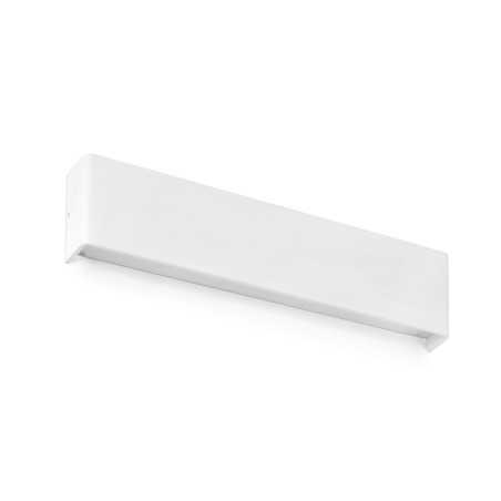Wandleuchte aus Aluminium mit integrierter LED, mattweiss, BOURGES