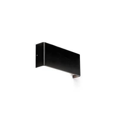 Wandleuchte aus Aluminium mit integrierter LED, mattschwarz, ANHAUX