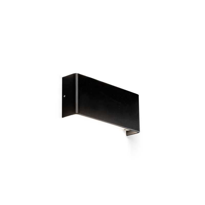 Wandleuchte aus Aluminium mit integrierter LED, mattschwarz, ANHAUX