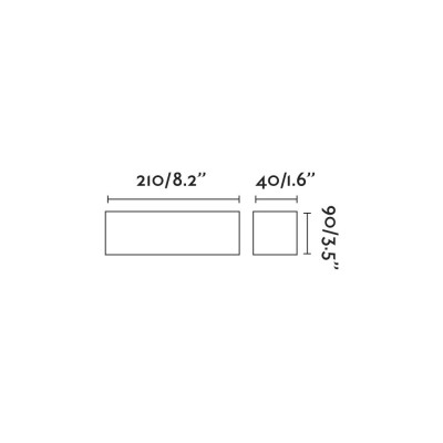 Wandleuchte aus Aluminium mit integrierter LED, mattschwarz, ANHAUX