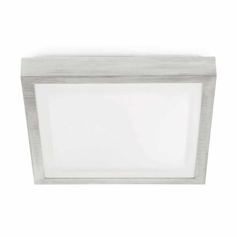 Deckenleuchte aus Aluminium E27, gebuersteter Stahl, BRIOUX